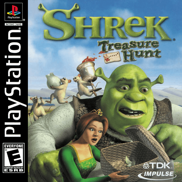 Shrek Treasure Hunt box art for Playstation